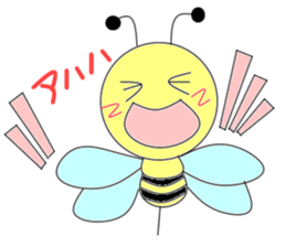 Circle bee sticker #3775117