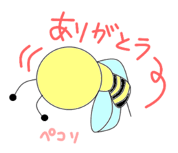 Circle bee sticker #3775118