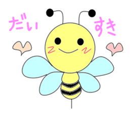 Circle bee sticker #3775119