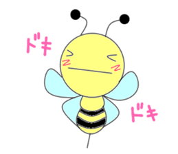 Circle bee sticker #3775121