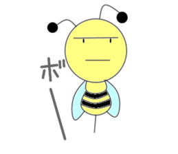 Circle bee sticker #3775122