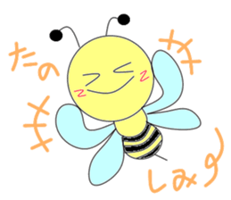 Circle bee sticker #3775124