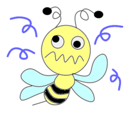 Circle bee sticker #3775125
