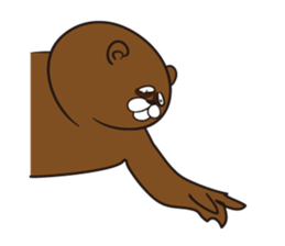 prison bear! sticker #3775231