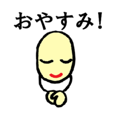 face&hand sticker #3775488