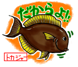 Okinawa'n Local fishes Sticker sticker #3776057