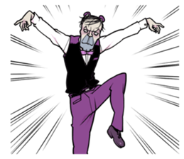 Men with cute cat ear sticker #3776344