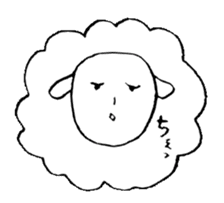 Sheep like the person sticker #3776411
