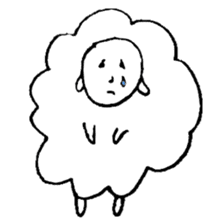 Sheep like the person sticker #3776417