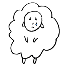 Sheep like the person sticker #3776417