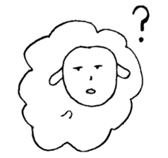 Sheep like the person sticker #3776424