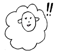 Sheep like the person sticker #3776425