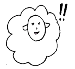 Sheep like the person sticker #3776425