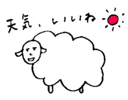 Sheep like the person sticker #3776429