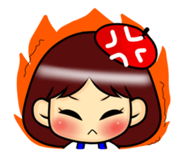 Girl of a shy painter sticker #3777304