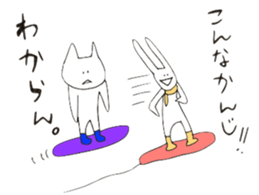 snowboard rabbit sticker #3777489
