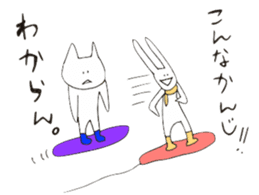 snowboard rabbit sticker #3777489