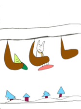 snowboard rabbit sticker #3777492