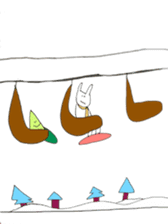 snowboard rabbit sticker #3777492