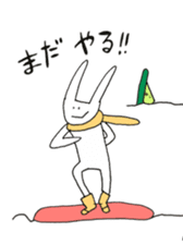 snowboard rabbit sticker #3777494