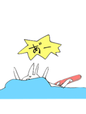 snowboard rabbit sticker #3777497