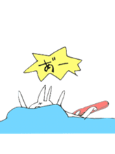 snowboard rabbit sticker #3777497