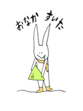 snowboard rabbit sticker #3777498