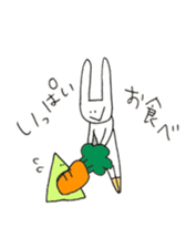 snowboard rabbit sticker #3777500