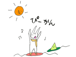 snowboard rabbit sticker #3777501