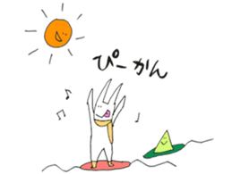 snowboard rabbit sticker #3777501