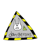 snowboard rabbit sticker #3777506