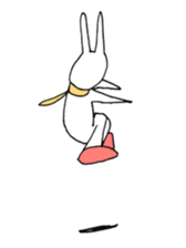 snowboard rabbit sticker #3777507