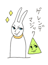 snowboard rabbit sticker #3777508