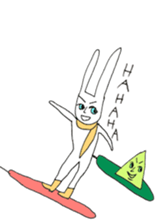 snowboard rabbit sticker #3777509