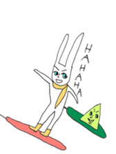 snowboard rabbit sticker #3777509