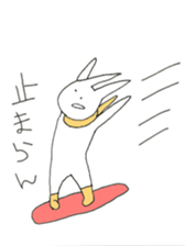 snowboard rabbit sticker #3777511