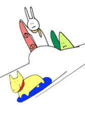 snowboard rabbit sticker #3777514