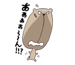 Under the nose of 10,000 meters bear sticker #3778956