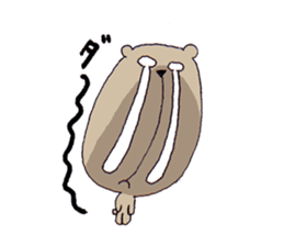 Under the nose of 10,000 meters bear sticker #3778958