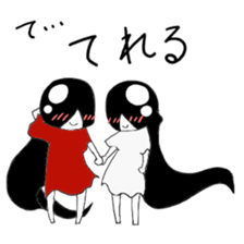 Red girl & White girl sticker #3779332