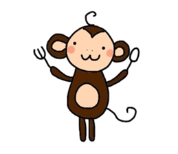 saru-o kun & buta-ko chan sticker #3779420