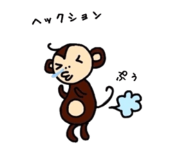 saru-o kun & buta-ko chan sticker #3779423