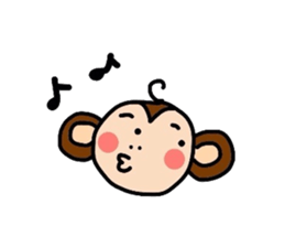 saru-o kun & buta-ko chan sticker #3779424