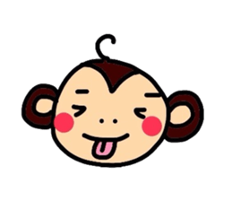 saru-o kun & buta-ko chan sticker #3779425