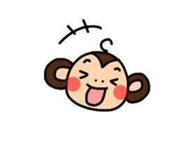 saru-o kun & buta-ko chan sticker #3779442