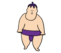 NASUBIYAMA(Eggplant Sumo wrestler) sticker #3780489