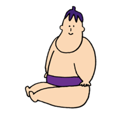 NASUBIYAMA(Eggplant Sumo wrestler) sticker #3780524