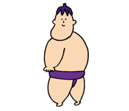NASUBIYAMA(Eggplant Sumo wrestler) sticker #3780525