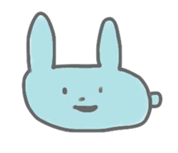 rabbits in various colors sticker #3780567