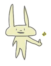 rabbits in various colors sticker #3780569